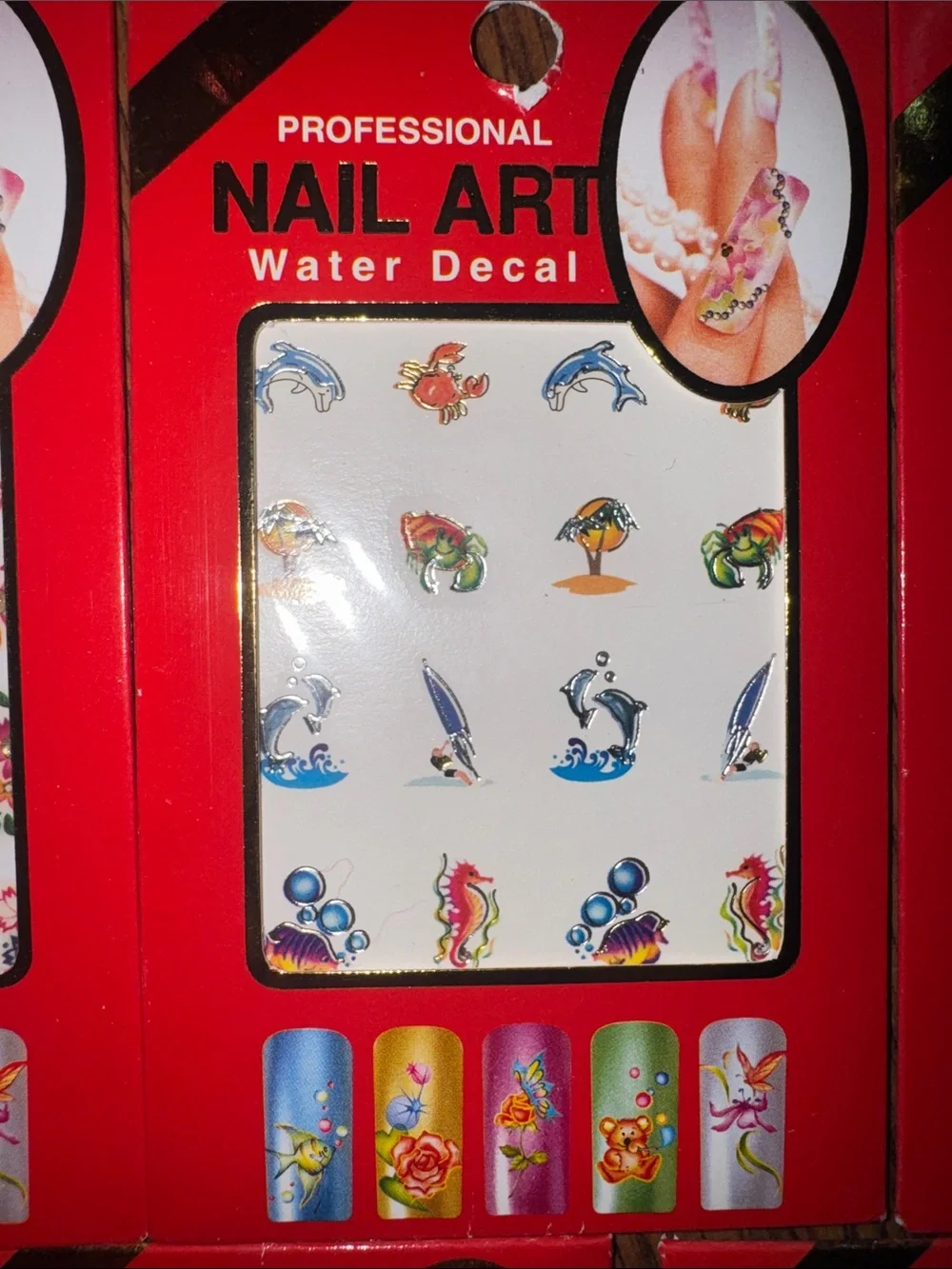 Professional Nail Art Water Decal Stickers Korean C1.B.1R